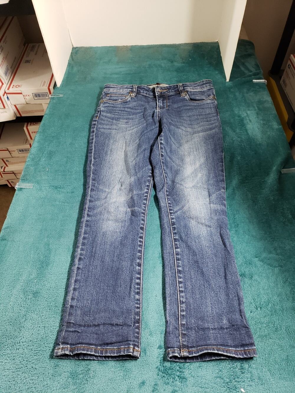 Kut From a Kloth Jeans Size 4 Women Blue Pants Stretch Mid Rise Reese Straight
